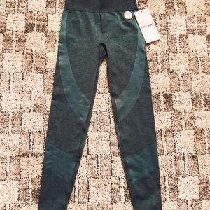 Women Seamless Active Leggings - Green